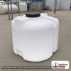 Norwesco 100 Gallon Plastic Portable Flat Bottom Utility Tank in White. 100 gallon capacity; Polyethylene; White; dimensions 29.0in H x 27.0in W x 43.0in L; 41.0 lb empty; 1.5 specific gravity rating; fittings: 1"; max temp 120 deg  F / 48 deg  C; 3 Year Warranty. Manufacturer part number 42343. Manufactured by Norwesco. Sold by OneSource Plastics (https://www.onesourceplastics.com).