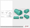 Norwesco 1000 Gallon One Compartment Septic Tank with Loose Plumbing and Low Profile Design - IAPMO Certified