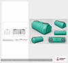 Dimensional spec drawing for Norwesco 1000 Gallon Low Profile Septic Tank (127" L x 60" W x 51" H)