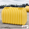 Norwesco 1000 Gallon Plastic One Compartment Septic Tank - IAPMO Certified. 1000 gallon capacity; Polyethylene; Yellow; 63"