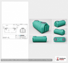 Norwesco 1000 Gallon Plastic One Compartment Septic Tank with Loose Plumbing, Low Profile Design and Side Inlet