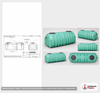 Dimensional spec drawing for Norwesco 1000 Gallon Low Profile Septic Tank (127" L x 60" W x 51" H)