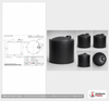 Dimensional spec drawing for Snyder Industries 10000 Gallon Vertical Water Tank (144" L x 144" W x 161" H)