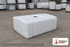 Norwesco 110 Gallon Portable Flat Bottom Utility Tank in White. . Manufacturer part number N-42349. Sold by OneSource Plastics (https://www.onesourceplastics.com).