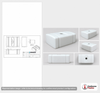 Dimensional spec drawing for Norwesco 110 Gallon Utility Tank (48" L x 35" W x 18" H)