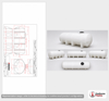Dimensional spec drawing for Norwesco 1235 Gallon Elliptical Leg Tank (128" L x 66" W x 53" H)
