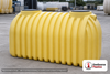 Norwesco 1250 Gallon Plastic One Compartment Septic Tank - IAPMO Certified. 1250.0 gallon capacity; Polyethylene; Yellow; dimensions 70.0in H x 55.0in W x 116.0in L; 363.0 lb empty; fittings: 4"; max temp 130 deg  F / 54 deg  C; 3 Year Warranty. Manufacturer part number 41741. Sold by OneSource Plastics (https://www.onesourceplastics.com).