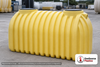 Norwesco 1250 Gallon Plastic One Compartment Septic Tank - IAPMO Certified. 1250 gallon capacity; Polyethylene; Yellow; 70"