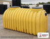 Norwesco 1250 Gallon Plastic Two Compartment Septic Tank - IAPMO Certified. 1250 gallon capacity; Polyethylene; Yellow; 70"