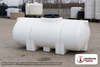 Norwesco 135 Gallon Horizontal Elliptical Leg Tank in White. 16 gallon capacity; Polyethylene; White; 26" H x 36" W x 56" L