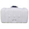 Norwesco 150 Gallon Plastic Portable Flat Bottom Utility Tank in White