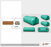 Dimensional spec drawing for Norwesco 1500 Gallon Low Profile Septic Tank (157" L x 69" W x 51" H)