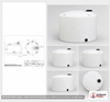 Snyder Industries 1500 Gallon Plastic Vertical Chemical Storage Tank in White