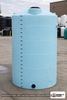 Norwesco 1500 Gallon Vertical Liquid Storage Tank. High Density Linear Polyethylene; Blue; 116" H x 64" W x 64" L.