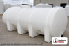 Norwesco 1635 Gallon Horizontal Elliptical Leg Tank in White. 1635 gallon capacity; Polyethylene; White; 58" H x 71" W x