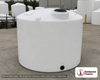 Norwesco 2000 Gallon Vertical Liquid Storage Tank. Polyethylene; White; 84" H x 90" W x 90" L.