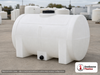 Snyder Industries 300 Gallon Plastic Horizontal Leg Tank. 300 gallon capacity; Polyethylene; White; 43" H x 38" W x 72" L