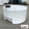 Norwesco 325 Gallon Plastic Pick Up Truck Water Storage Tank. 325 gallon capacity; Polyethylene; White; 33" H x 62" W x 62"