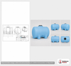 Dimensional spec drawing for Norwesco 525 Gallon Horizontal Leg Tank (71" L x 49" W x 54" H)