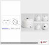 Dimensional spec drawing for Snyder Industries 550 Gallon Vertical Storage Tank (64" L x 64" W x 47" H)