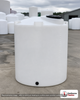 Snyder Industries 550 Gallon Plastic Vertical Chemical Storage Tank in White. High Density Linear Polyethylene; White; dimensions 75.0in H x 48.0in W x 48.0in L; 140.0 lb empty; 1.9 specific gravity rating. Manufacturer part number SII-1800000C26. Sold by OneSource Plastics (https://www.onesourceplastics.com).