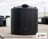 Snyder Industries 6500 Gallon HDPE Vertical Chemical Storage Tank in Black. High Density Linear Polyethylene; Black; 153" H