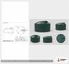 Snyder Industries 1100 Gallon Plastic Vertical Water Storage Tank in Green