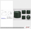 Snyder Industries 2600 Gallon Plastic Vertical Water Storage Tank in Green