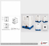 Dimensional spec drawing for Snyder Industries 275 Gallon IBC Tote Tank (48" L x 40" W x 53" H)