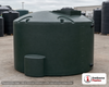 Snyder Industries 550 Gallon Plastic Vertical Water Storage Tank in Green. 550.0 gallon capacity; High Density Linear Polyethylene; Green; dimensions 48.0in H x 64.0in W x 64.0in L; 100.0 lb empty; 1.0 specific gravity rating; fittings: 2; max temp 120 deg  F / 48 deg  C; 3 Year Warranty. Manufacturer part number wg33. Manufactured by Snyder. Sold by OneSource Plastics (https://www.onesourceplastics.com).
