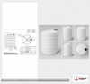 Dimensional spec drawing for Snyder Industries 8000 Gallon Vertical Storage Tank (120" L x 120" W x 184" H)
