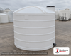 Snyder Industries 10000 Gallon Plastic Vertical Liquid Storage Tank in White. High Density Linear Polyethylene; White; dimensions 167.0in H x 142.0in W x 142.0in L; 2539.0 lb empty; 1.9 specific gravity rating. Manufacturer part number SII-32028. Sold by OneSource Plastics (https://www.onesourceplastics.com).