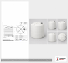Dimensional spec drawing for Snyder Industries 10000 Gallon Vertical Storage Tank (142" L x 142" W x 167" H)