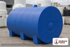 Norwesco 1010 Gallon HDPE Horizontal Leg Tank in Blue. High Density Linear Polyethylene; Blue; 58" H x 47" W x 140" L.