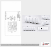 Dimensional spec drawing for Norwesco 1010 Gallon Horizontal Drainable Leg Tank (140" L x 47" W x 58" H)