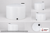Snyder Industries 1100 Gallon Plastic Vertical Chemical Storage Tank in White