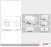 Dimensional spec drawing for Snyder Industries 125 Gallon Horizontal Tank (44" L x 32" W x 35" H)