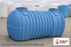 Norwesco 1250 Gallon Plastic Multi-Use Underground Liquid Storage Tank. Polyethylene; Blue; 70" H x 55" W x 116" L.