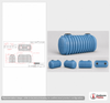 Dimensional spec drawing for Norwesco 1250 Gallon Bruiser Tank (116" L x 55" W x 70" H)