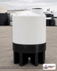 Norwesco 175 Gallon 30 Degree Plastic Cone Bottom Tank with Fittings - Tank ONLY. Polyethylene; White; dimensions 40.0in H x 42.0in W x 42.0in L; 53.99 lb empty; 1.5 specific gravity rating. Manufacturer part number N-41303. Sold by OneSource Plastics (https://www.onesourceplastics.com).