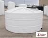 Snyder Industries 2000 Gallon Plastic Vertical Liquid Storage Tank in White. High Density Linear Polyethylene; White; dimensions 73.0in H x 96.0in W x 96.0in L; 359.0 lb empty; 1.5 specific gravity rating. Manufacturer part number SII-32166. Sold by OneSource Plastics (https://www.onesourceplastics.com).