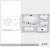 Dimensional spec drawing for Snyder Industries 300 Gallon Horizontal Tank (68" L x 38" W x 44" H)