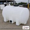 Snyder Industries 300 Gallon Plastic Horizontal Leg Tank. Polyethylene; White; 44" H x 38" W x 68" L.