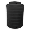 Bushman 4050 Gallon Plastic Vertical Water Storage Tank in Black