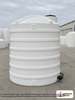 Snyder Industries 4100 Gallon Plastic Vertical Liquid Storage Tank in White. High Density Linear Polyethylene; White; dimensions 130.0in H x 102.0in W x 102.0in L; 847.0 lb empty; 1.5 specific gravity rating. Manufacturer part number SII-32319. Sold by OneSource Plastics (https://www.onesourceplastics.com).