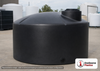 Norwesco 425 Gallon Pick Up Truck Tank in Black. Polyethylene; Black; dimensions 39.0in H x 65.0in W x 65.0in L; 97.0 lb empty; 1.5 specific gravity rating. Manufacturer part number N-42026. Sold by OneSource Plastics (https://www.onesourceplastics.com).