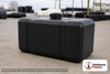 Norwesco 45 Gallon Plastic Portable Flat Bottom Utility Tank in Black. Polyethylene; Black; 22" H x 18" W x 38" L.