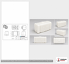 Dimensional spec drawing for Norwesco 50 Gallon Portable Tank (38" L x 19" W x 21.5" H)