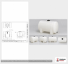 Dimensional spec drawing for Snyder Industries 500 Gallon Horizontal Tank (72" L x 49" W x 55" H)