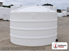 Snyder Industries 5000 Gallon Plastic Vertical Liquid Storage Tank in White. High Density Linear Polyethylene; White; dimensions 116.0in H x 119.0in W x 119.0in L; 1305.0 lb empty; 1.5 specific gravity rating. Manufacturer part number SII-32362. Sold by OneSource Plastics (https://www.onesourceplastics.com).